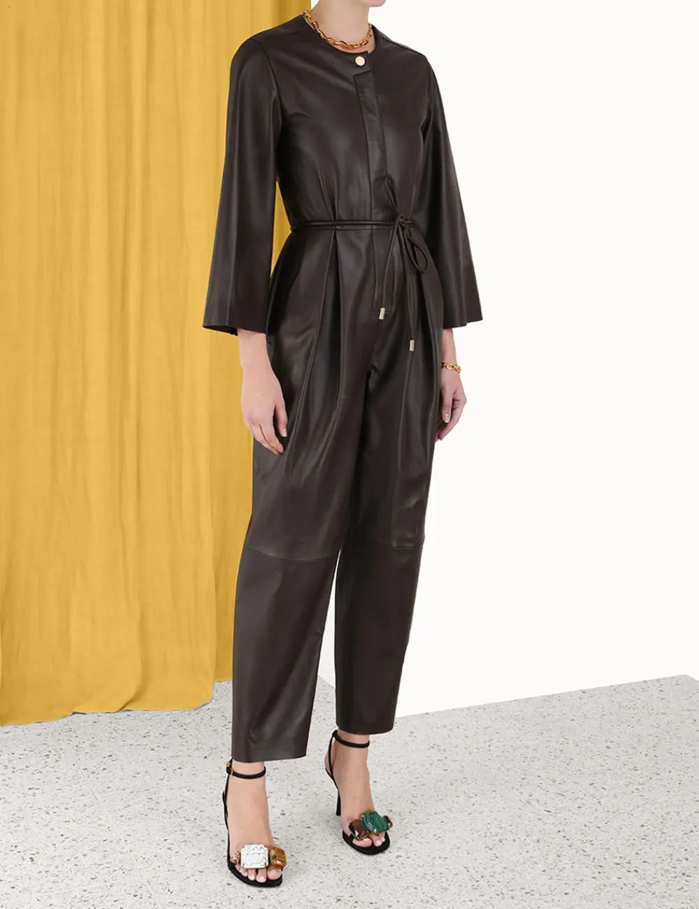 ZIMMERMANN Jumpsuits & Playsuits<Luminosity Leather Jumpsuit