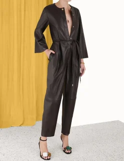 ZIMMERMANN Jumpsuits & Playsuits<Luminosity Leather Jumpsuit