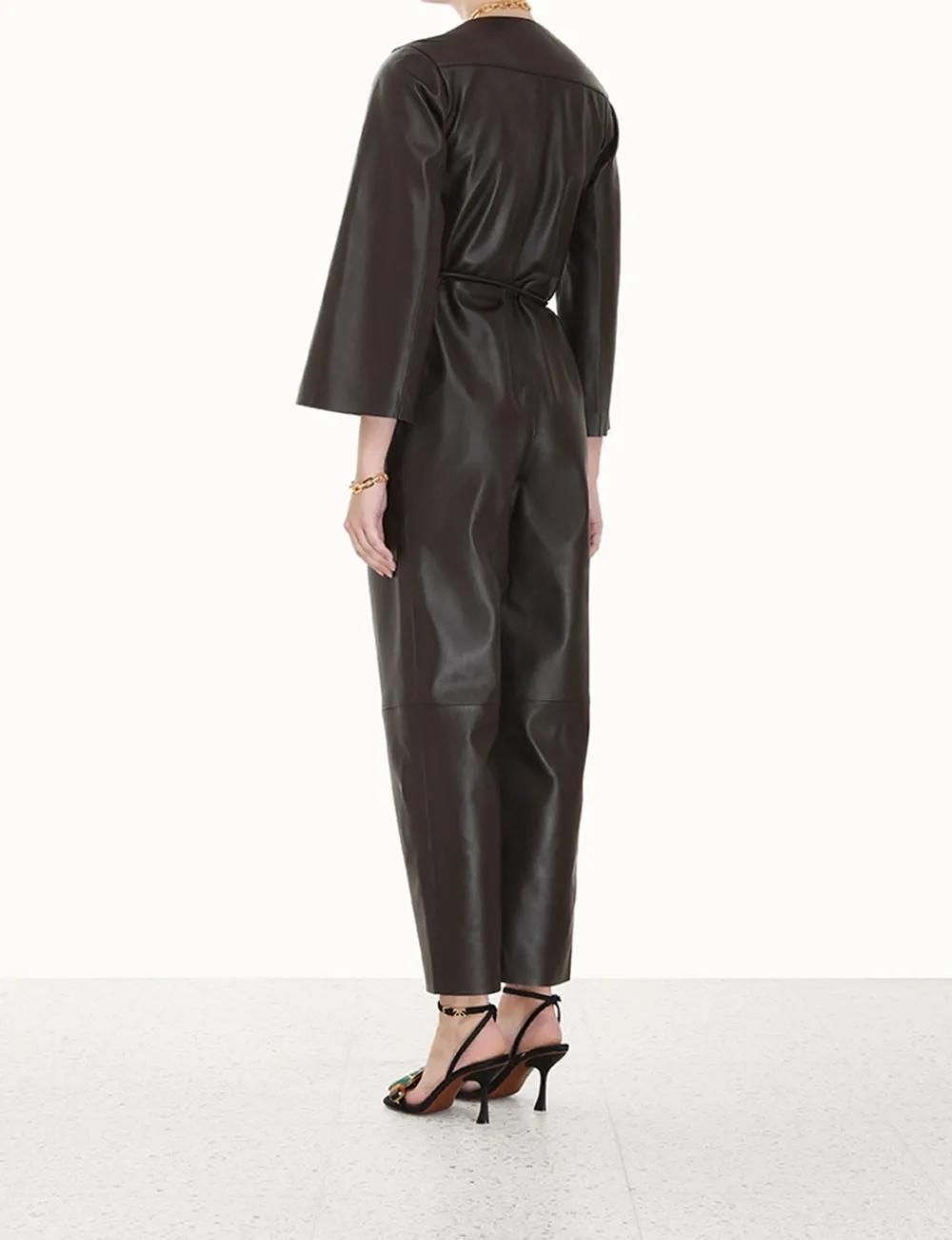 ZIMMERMANN Luminosity<Luminosity Leather Jumpsuit