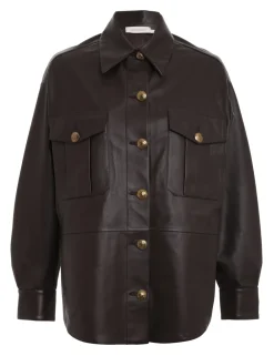 ZIMMERMANN Clothing<Luminosity Leather Shirt