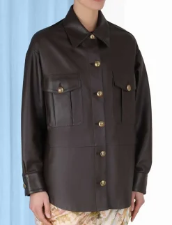 ZIMMERMANN Tops<Luminosity Leather Shirt