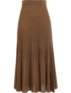 ZIMMERMANN Clothing<Luminosity Lurex Midi Skirt