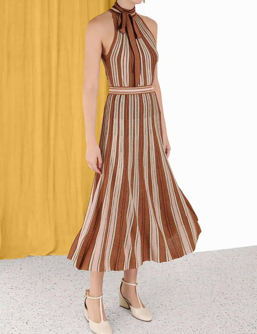ZIMMERMANN Skirts<Luminosity Lurex Stripe Skirt