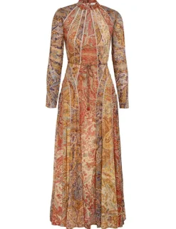 ZIMMERMANN Clothing<Luminosity Panelled Midi Dress