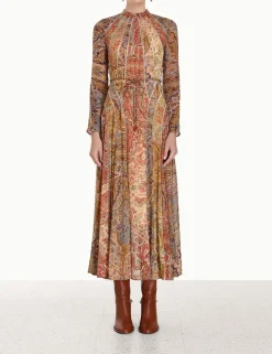ZIMMERMANN Clothing<Luminosity Panelled Midi Dress