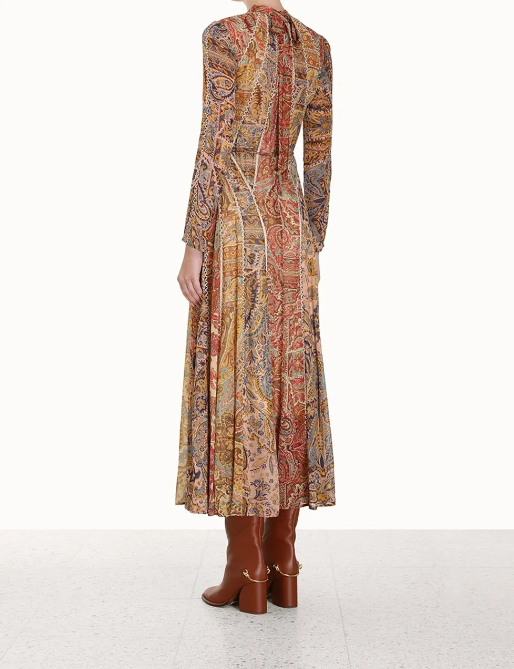 ZIMMERMANN Clothing<Luminosity Panelled Midi Dress