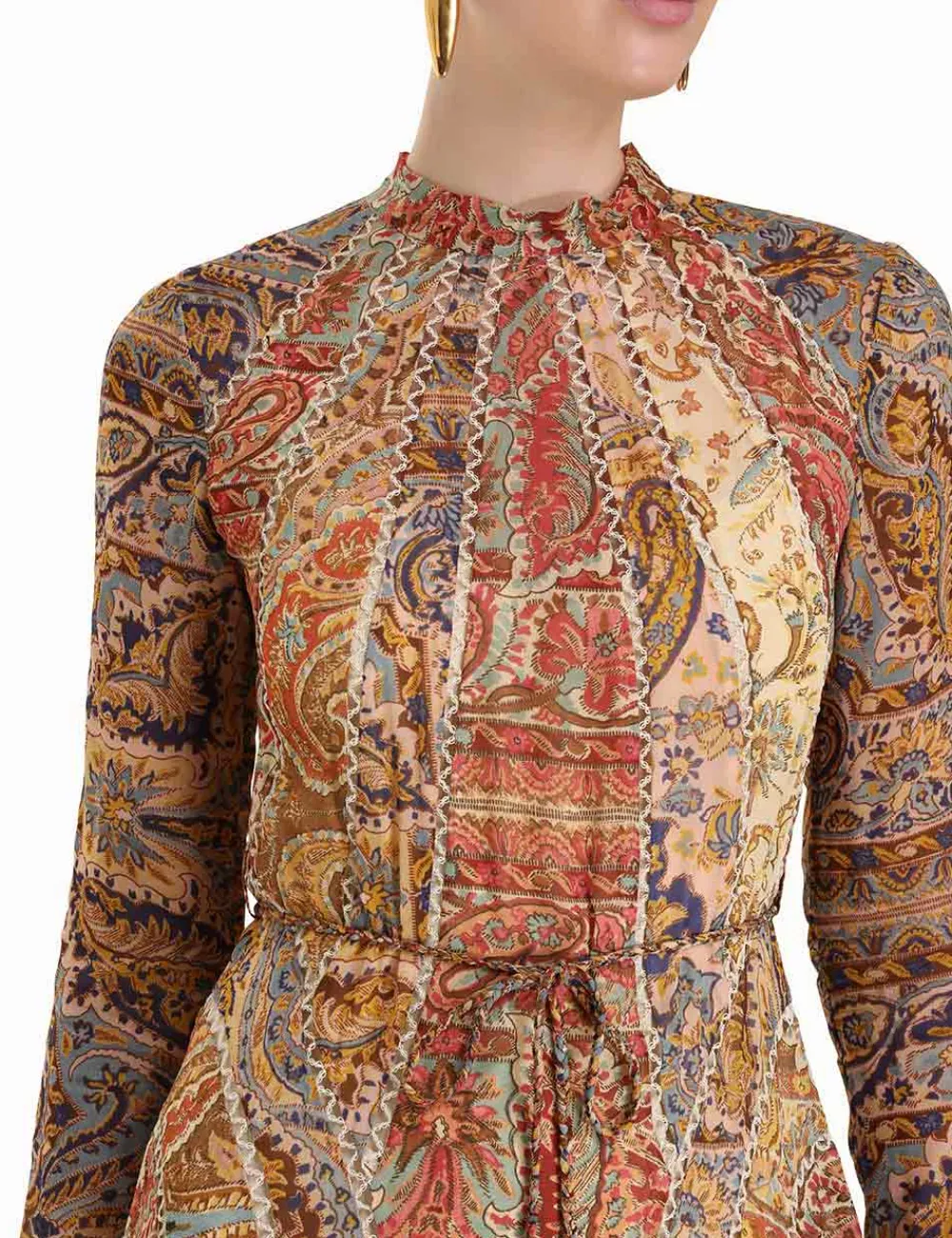ZIMMERMANN Clothing<Luminosity Panelled Midi Dress