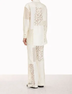 ZIMMERMANN Clothing<Luminosity Patch Lace Shirt
