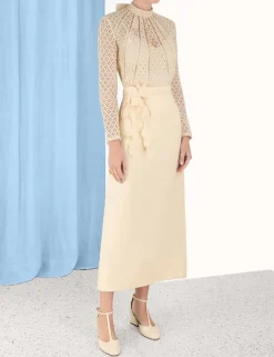 ZIMMERMANN Skirts<Luminosity Pencil Midi Skirt