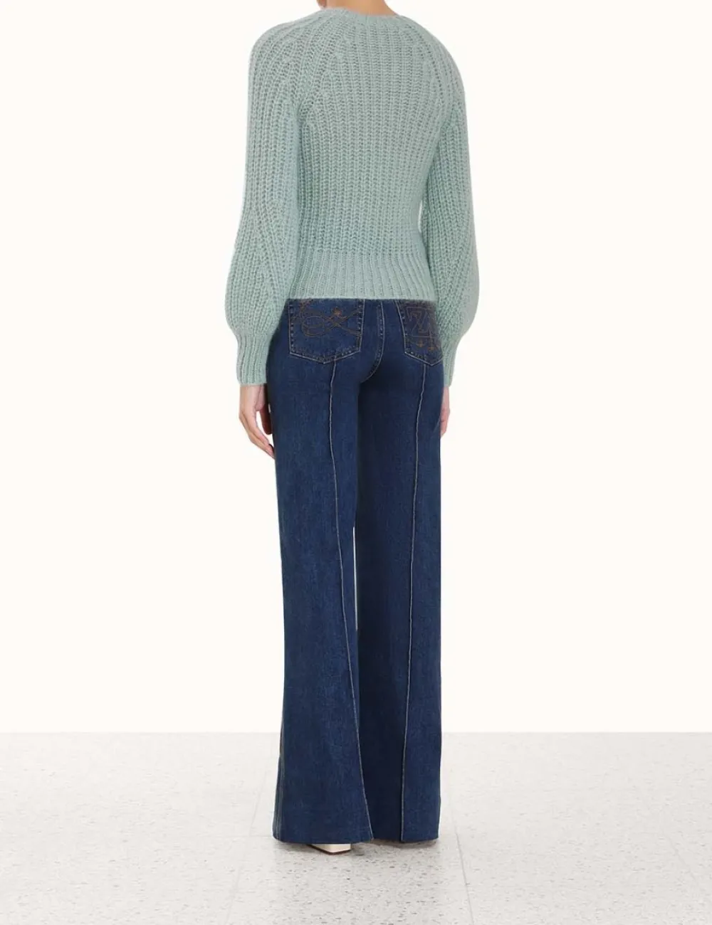 ZIMMERMANN In Denim<Luminosity Raglan Sweater