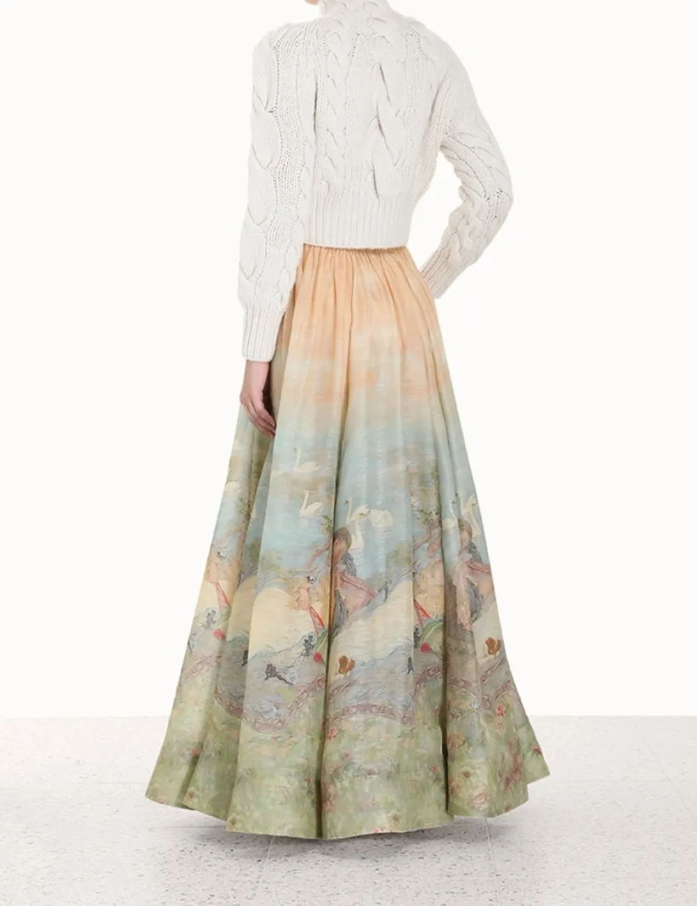 ZIMMERMANN Luminosity<Luminosity Ruched Maxi Skirt