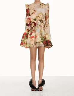 ZIMMERMANN Dresses<Luminosity Ruched Mini Dress