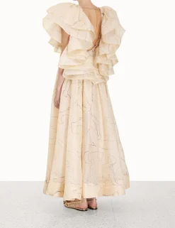 ZIMMERMANN Luminosity<Luminosity Ruffle Gown