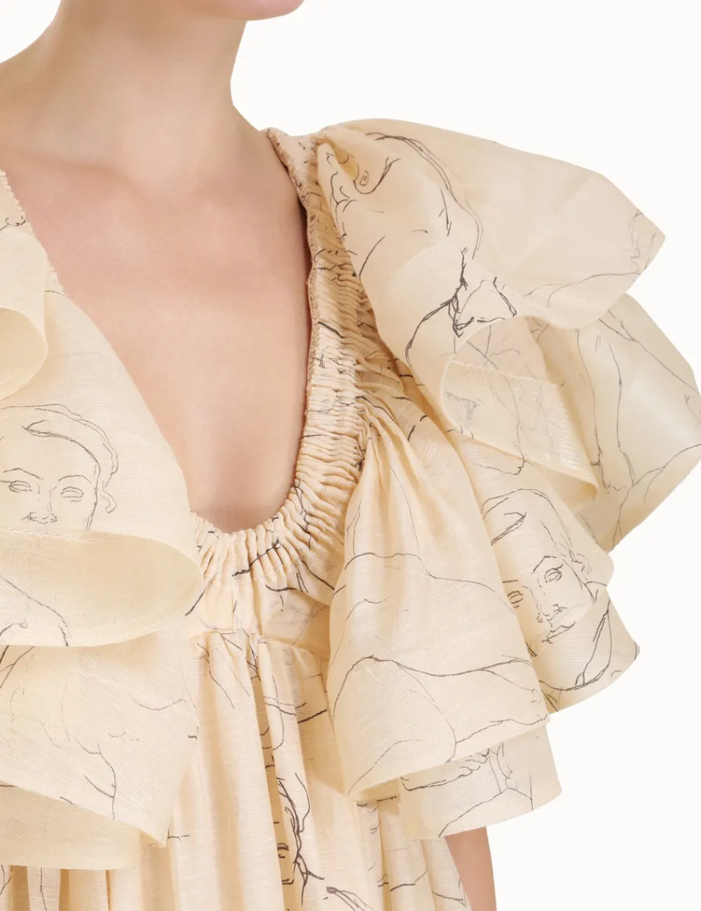 ZIMMERMANN Luminosity<Luminosity Ruffle Gown
