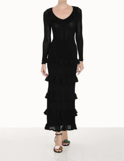 ZIMMERMANN Knitwear<Luminosity Ruffle Midi Skirt