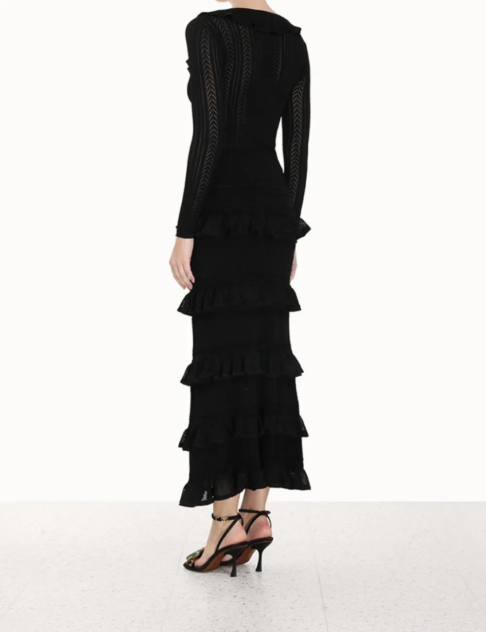 ZIMMERMANN Knitwear<Luminosity Ruffle Midi Skirt