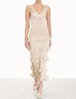 ZIMMERMANN Dresses<Luminosity Ruffle Tank Dress