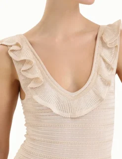 ZIMMERMANN Knitwear<Luminosity Ruffle Tank Dress