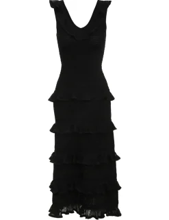 ZIMMERMANN Knitwear<Luminosity Ruffle Tank Dress