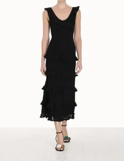 ZIMMERMANN Knitwear<Luminosity Ruffle Tank Dress