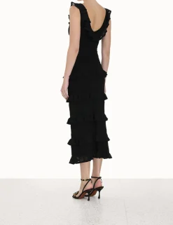 ZIMMERMANN Knitwear<Luminosity Ruffle Tank Dress