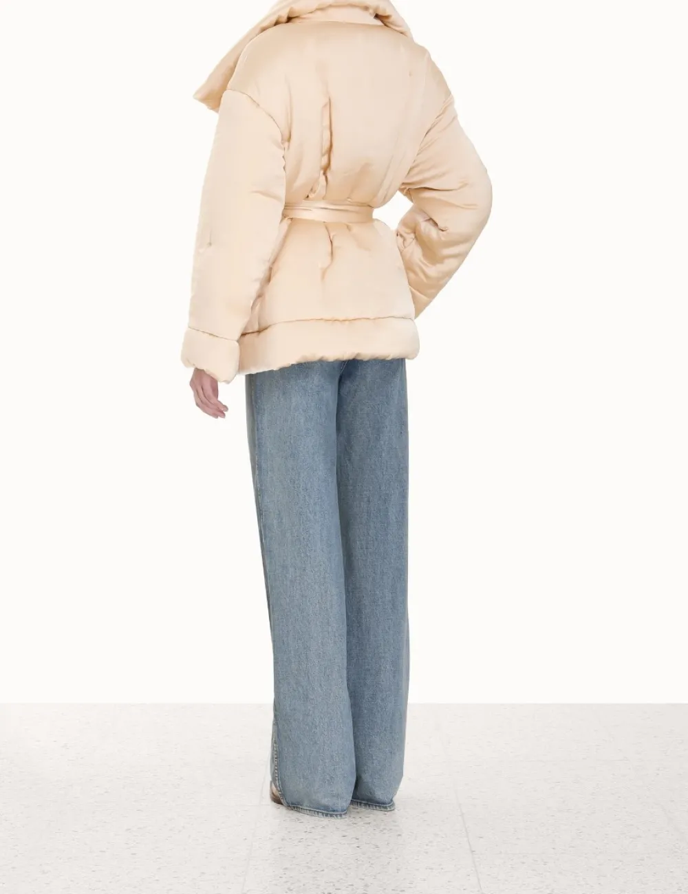 ZIMMERMANN In Denim<Luminosity Satin Wadded Jacket