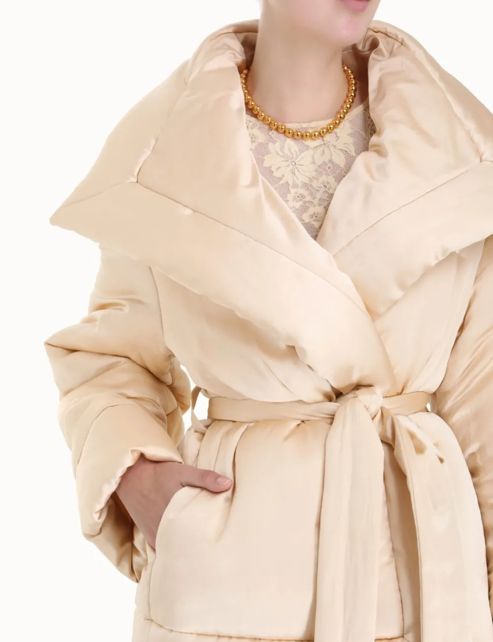 ZIMMERMANN In Denim<Luminosity Satin Wadded Jacket