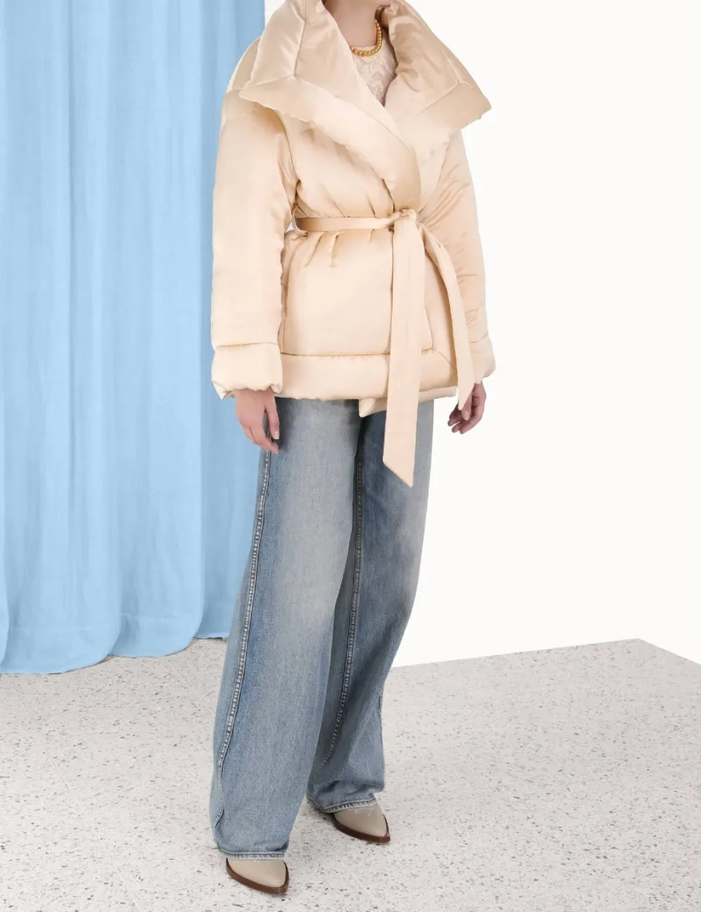 ZIMMERMANN Clothing<Luminosity Satin Wadded Jacket