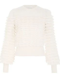 ZIMMERMANN Tops<Luminosity Scallop Sweater