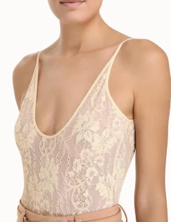 ZIMMERMANN In Denim<Luminosity Scoop Neck Bodysuit