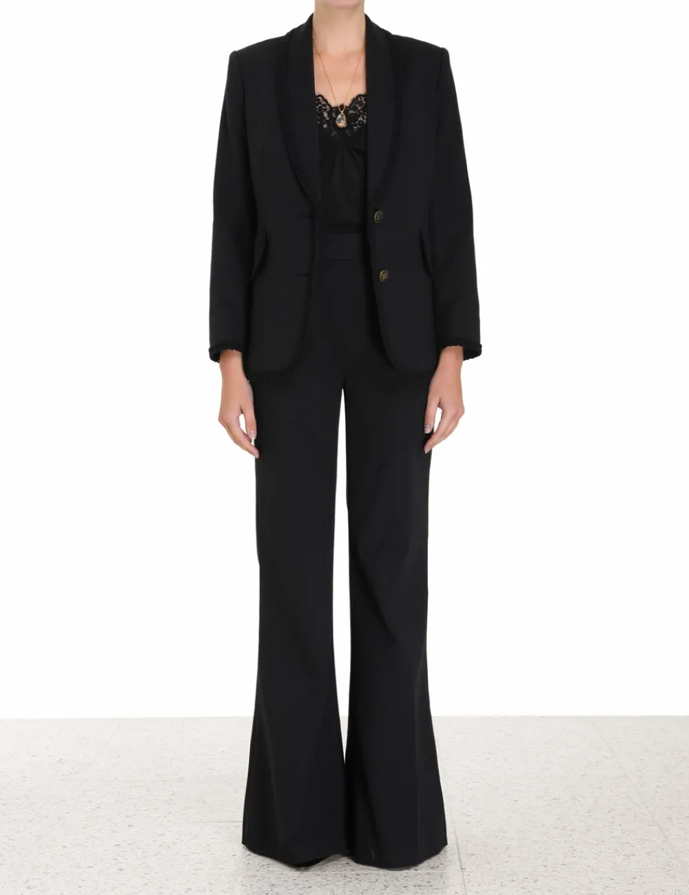 ZIMMERMANN Luminosity<Luminosity Shawl Collar Blazer