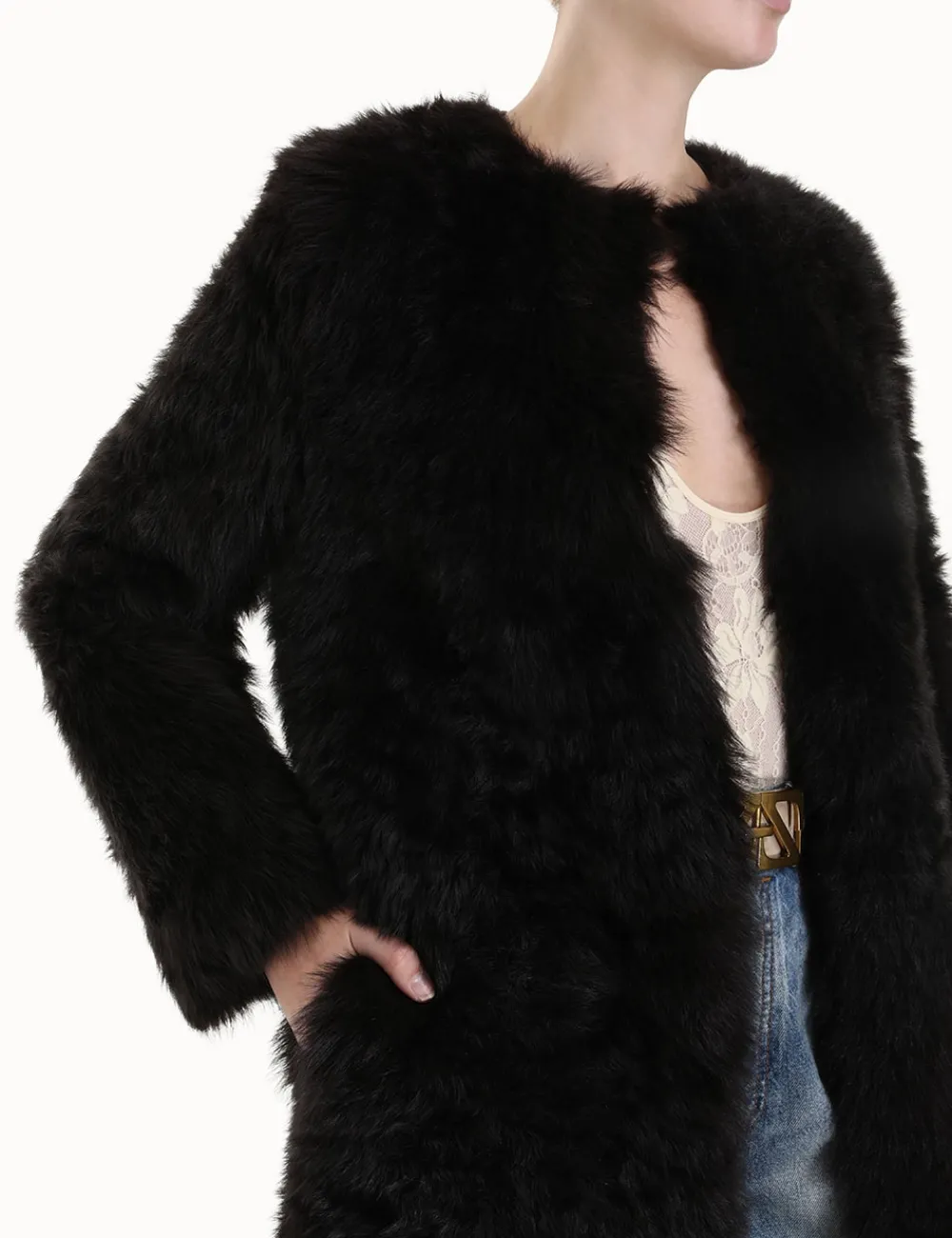 ZIMMERMANN Jackets & Coats<Luminosity Shearling Coat