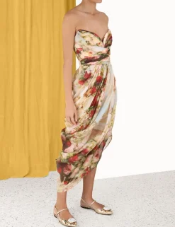 ZIMMERMANN Dresses<Luminosity Strapless Midi