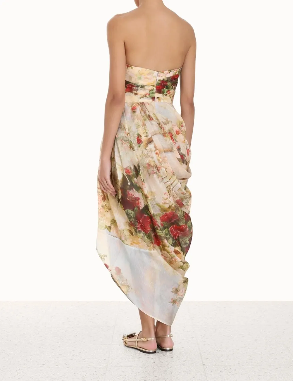 ZIMMERMANN Dresses<Luminosity Strapless Midi