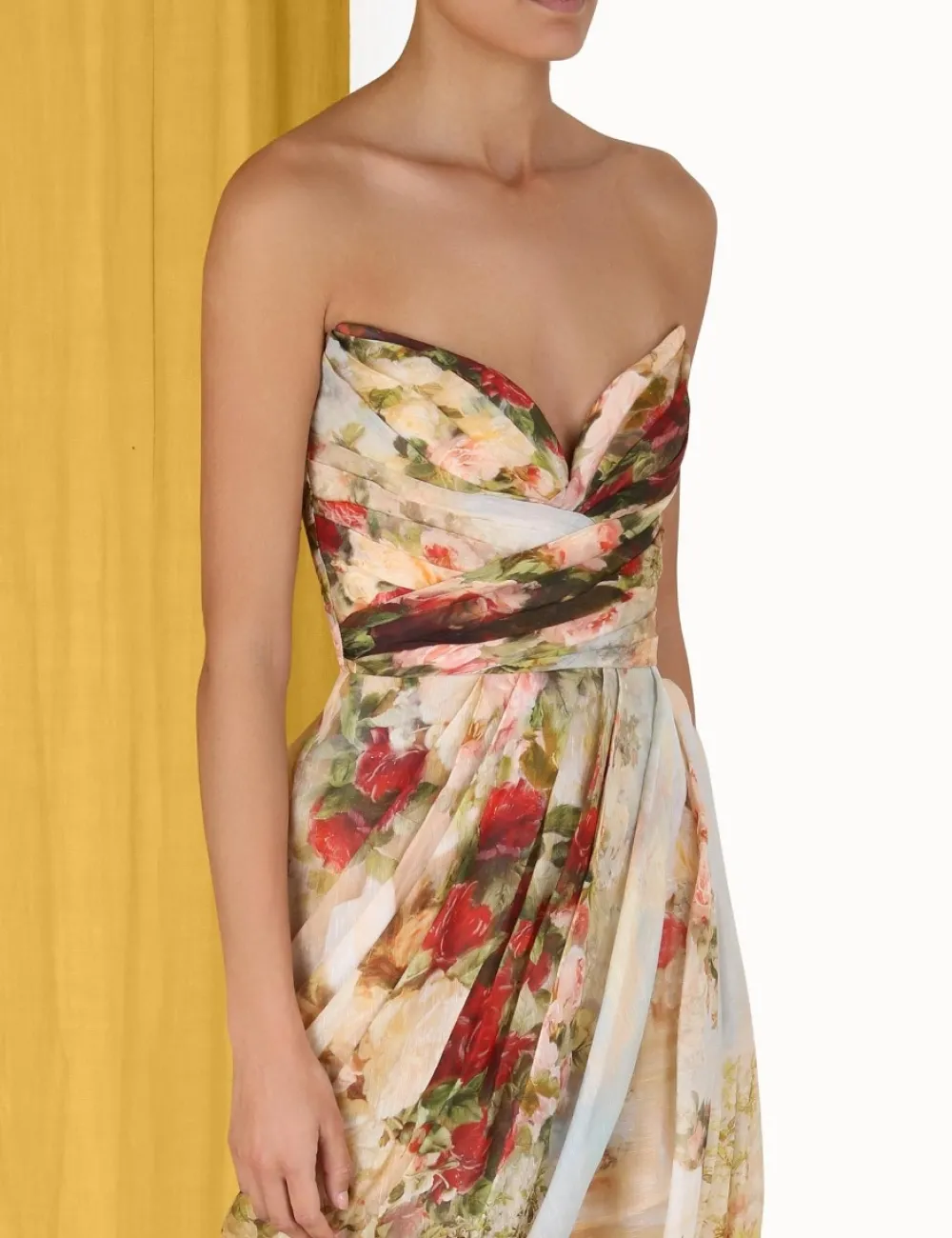 ZIMMERMANN Dresses<Luminosity Strapless Midi