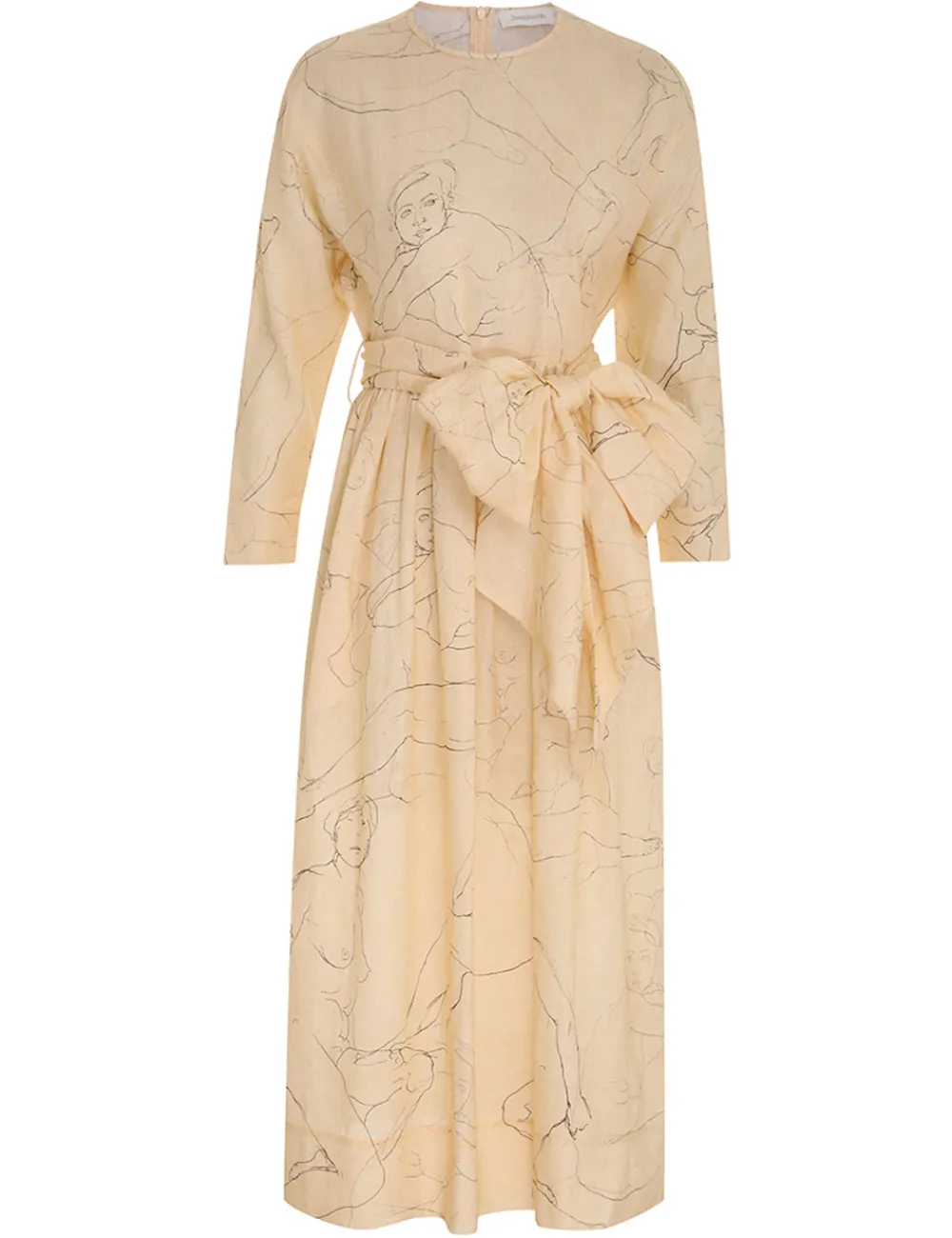 ZIMMERMANN Dresses<Luminosity Tie Midi Dress
