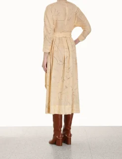ZIMMERMANN Luminosity<Luminosity Tie Midi Dress