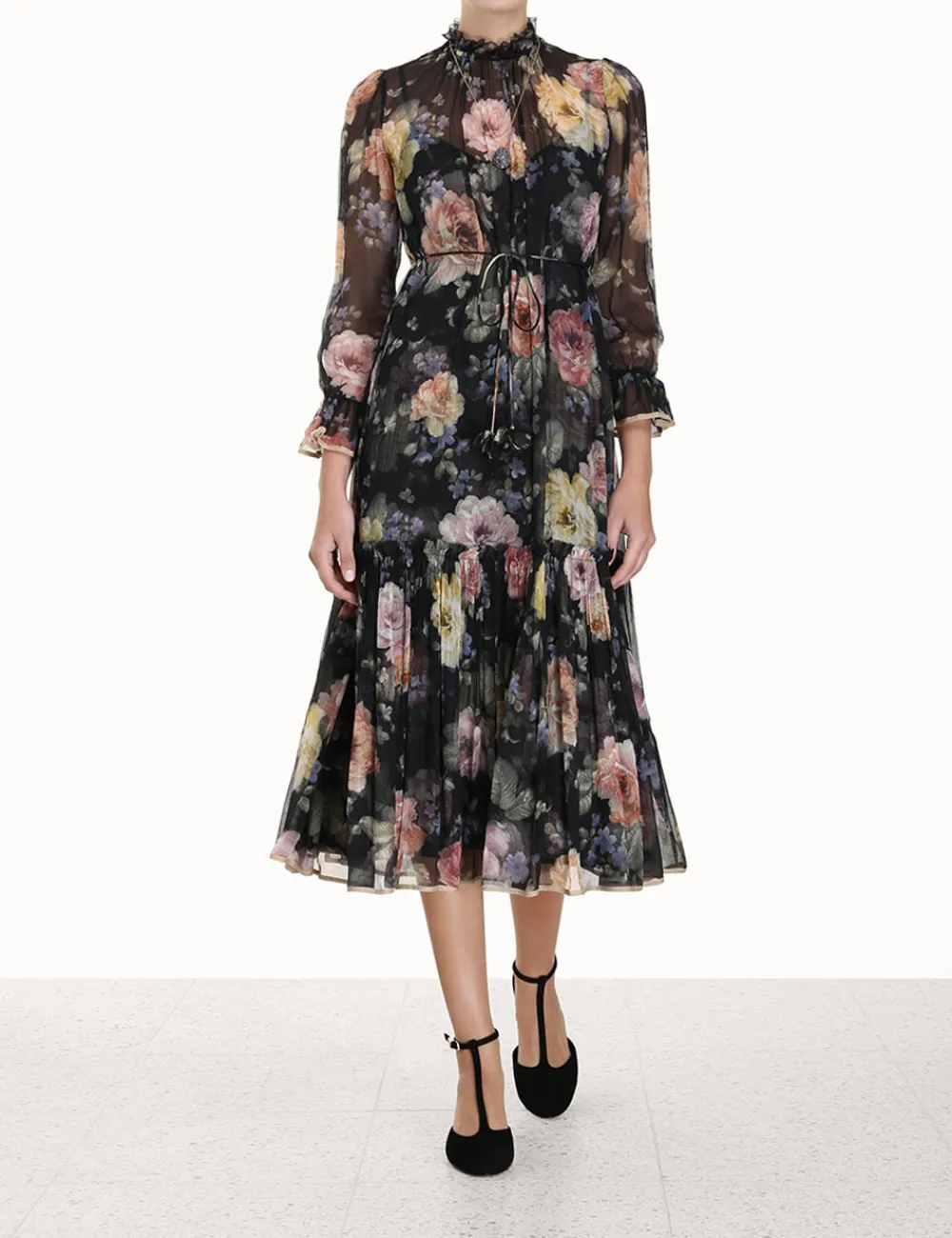 ZIMMERMANN Dresses<Luminosity Tubular Midi Dress