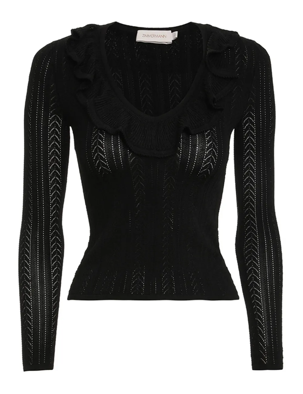 ZIMMERMANN Luminosity<Luminosity V-Neck Ruffle Top