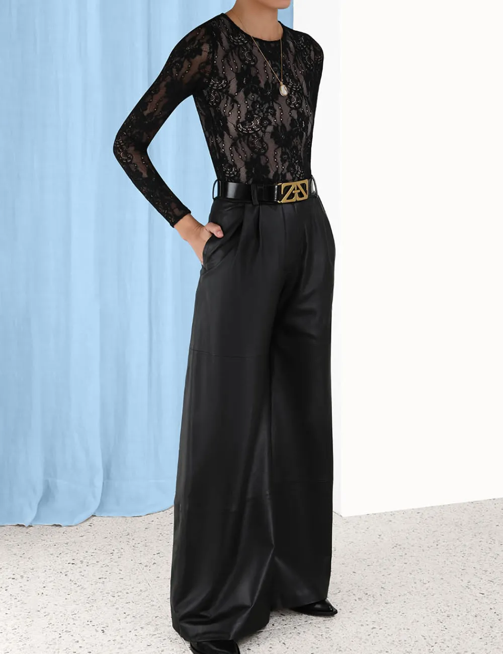 ZIMMERMANN Shorts & Pants<Luminosity Wide Leather Pant