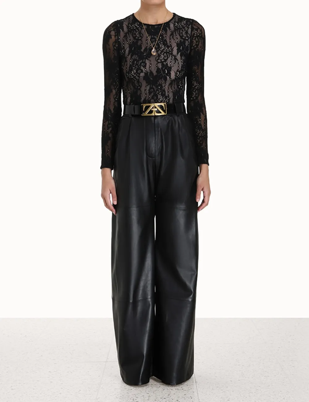 ZIMMERMANN Clothing<Luminosity Wide Leather Pant
