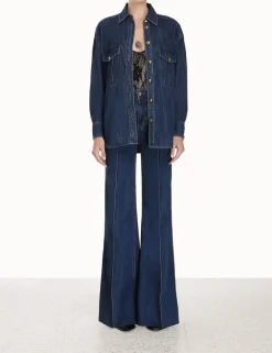 ZIMMERMANN Shorts & Pants<Luminosity Wide Leg Jean