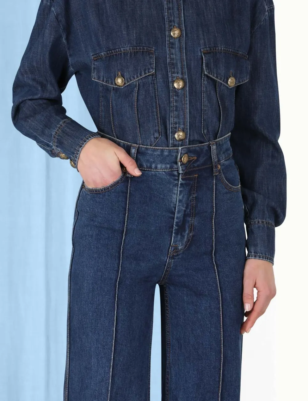 ZIMMERMANN Luminosity<Luminosity Wide Leg Jean