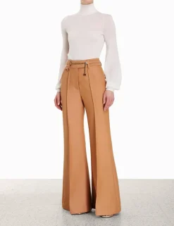 ZIMMERMANN Shorts & Pants<Luminosity Wide Leg Pant