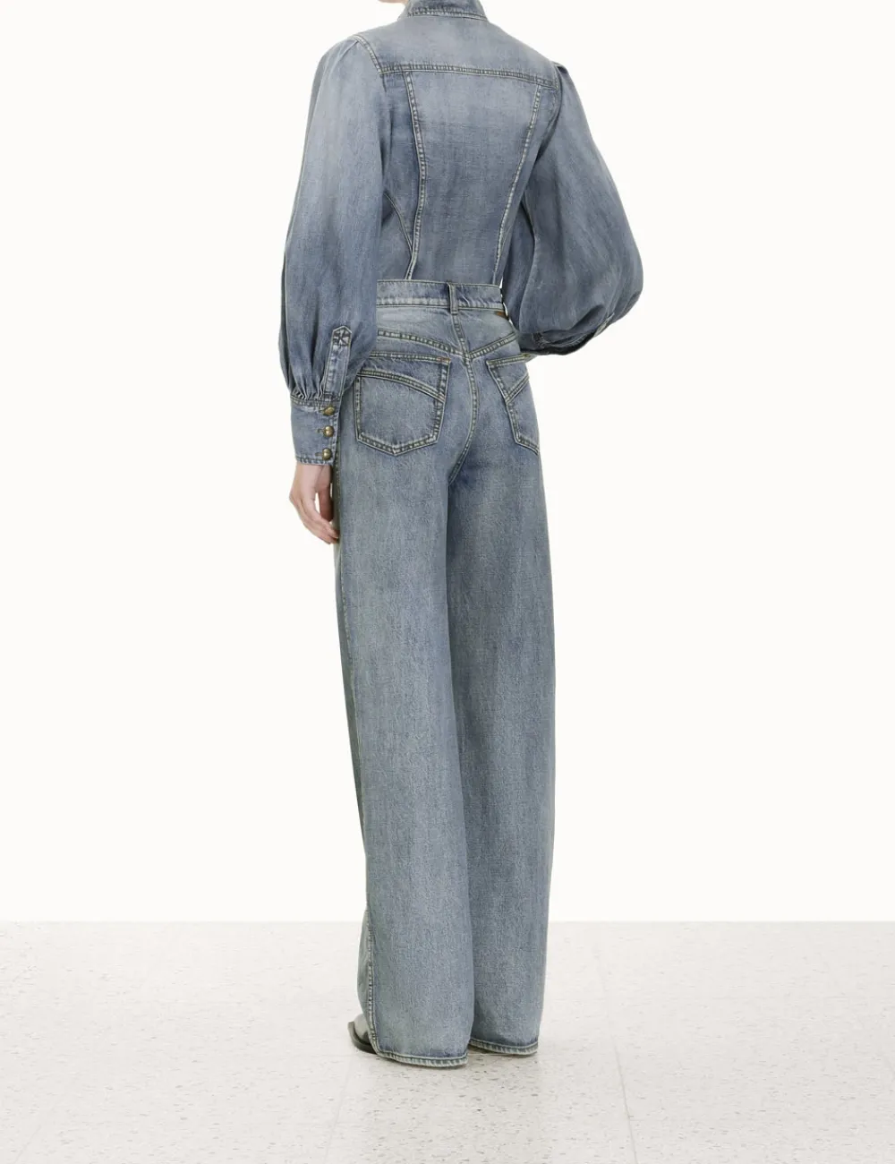 ZIMMERMANN In Denim<Luminosity Wide Straight Jean