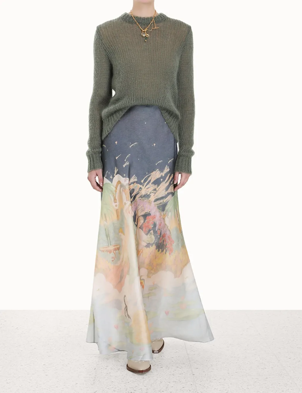 ZIMMERMANN Luminosity<Lyrical Bias Flare Skirt