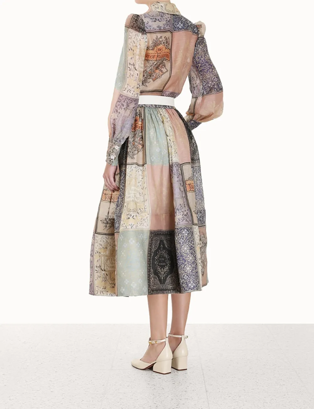 ZIMMERMANN Form & Light<Lyrical Book Print Blouse