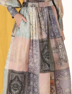 ZIMMERMANN Form & Light<Lyrical Book Print Midi Skirt