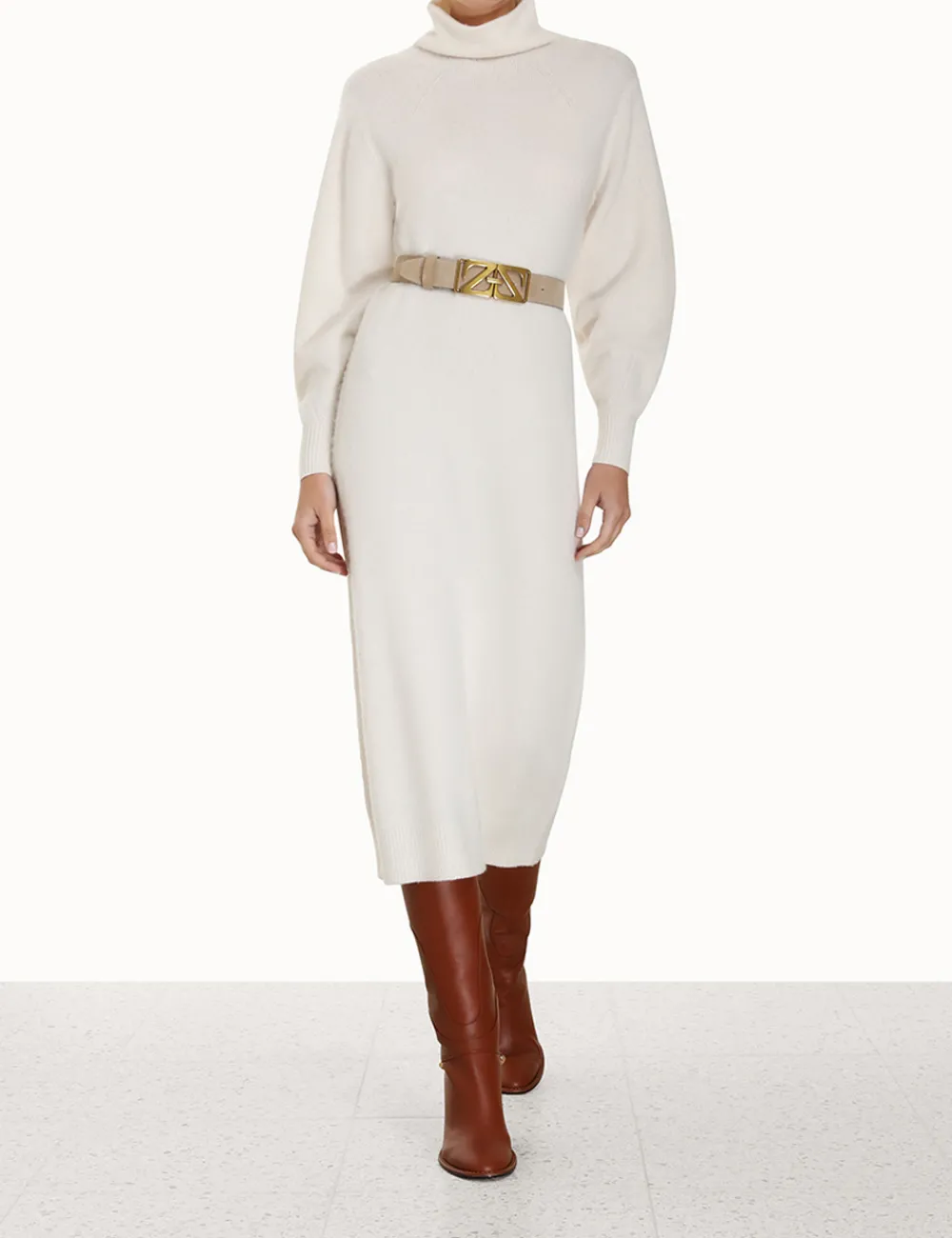 ZIMMERMANN Dresses<Lyrical Brushed Wool Dress