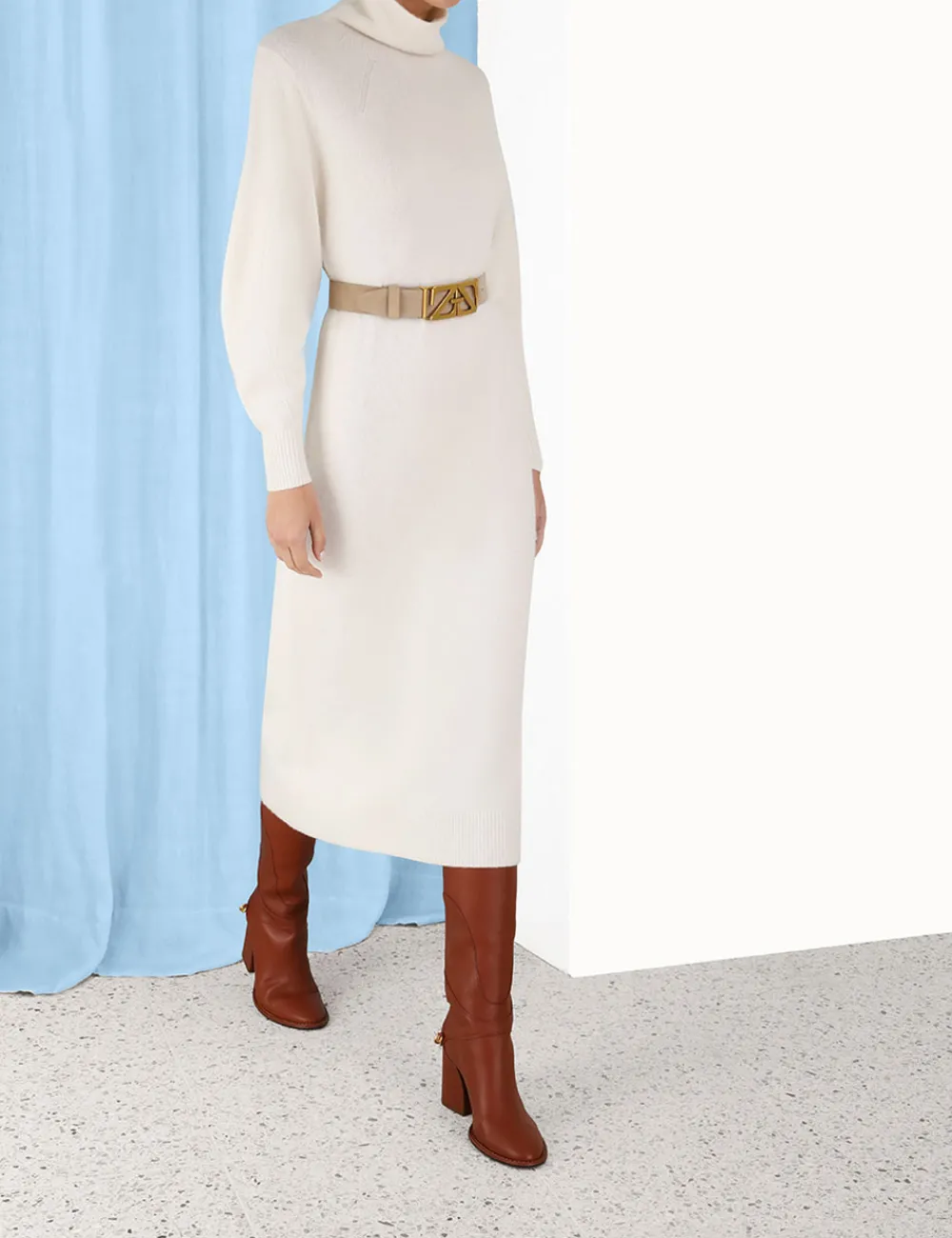 ZIMMERMANN Luminosity<Lyrical Brushed Wool Dress